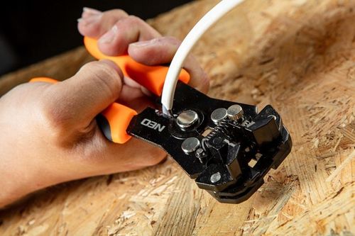 NEO AUTOMATYCZNY ŚCIĄGACZ IZOLACJI 0.5-6mm2 CZOŁOWY ZACISKARKA 160mm na Arena.pl