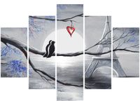 OBRAZ PTAKI ROMANTYCZNYM PARYŻU