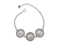 bransoletka z trzema monetami z kolekcji olimpia (b23/zwe/64ag)