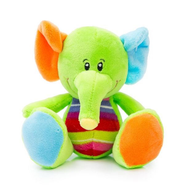 Kolorowy pluszowy słonik zdjęcie 1