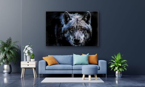OBRAZ NA PŁÓTNIE PROSTOKĄTNY - Wilk na Arena.pl