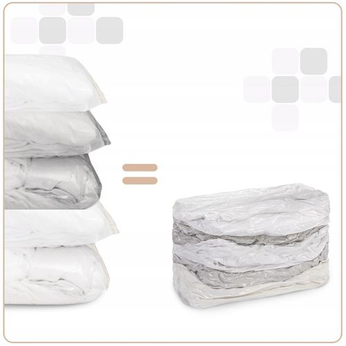 4CONVY 5x Worek próżniowy na pościel kołdrę ubrania 80x100x30 kostka duża na Arena.pl