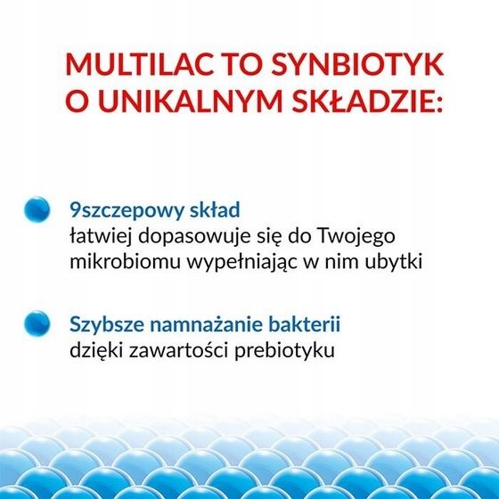 Multilac 50 kapsułek synbiotyk probiotyk + prebiotyk zdjęcie 2