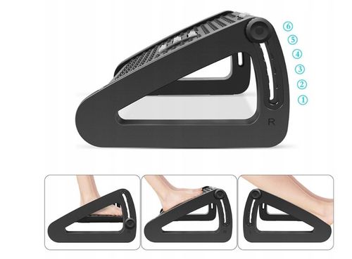 PODNÓŻEK BIUROWY PODSTAWA PLATFORMA POD STOPY REGULOWANY 6X ANTYPOŚLIZGOWY na Arena.pl