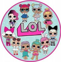 Opłatek na tort LOL Lalki Suprise Postacie
