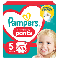 PAMPERS PANTS 5 ROZMIAR PIELUCHOMAJTKI DLA DZIECI 12-17kg MEGA ZAPAS 96szt