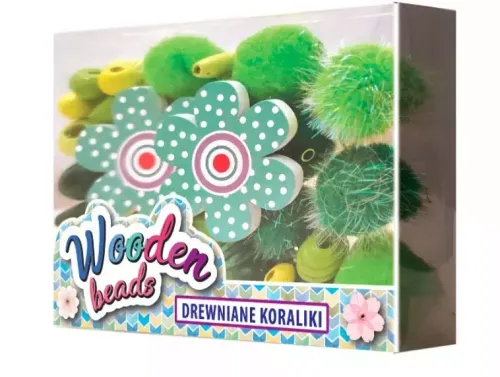 Koraliki Drewniane Małe Zielone na Arena.pl