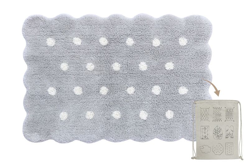 Dywan Bawełniany Mini Biscuit Pearl Grey 70x100 cm zdjęcie 1