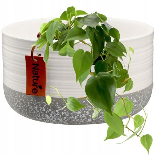 KADAX Doniczka Ceramiczna Osłonka 17x9cm Biała na Arena.pl