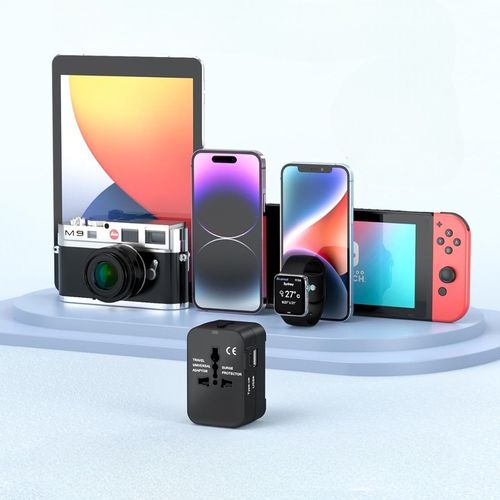 PRZEJŚCIÓWKA ADAPTER GNIAZDKA PODRÓŻNY USA UK EU CAŁY ŚWIAT 2 USB ŁADOWARKA na Arena.pl