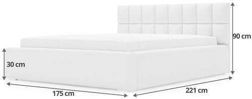 Łóżko podwójne z grubą pianką Luna 180x200 na Arena.pl