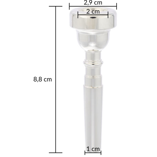 Ustnik do trąbki Thomann 7C posrebrzany zdjęcie 3
