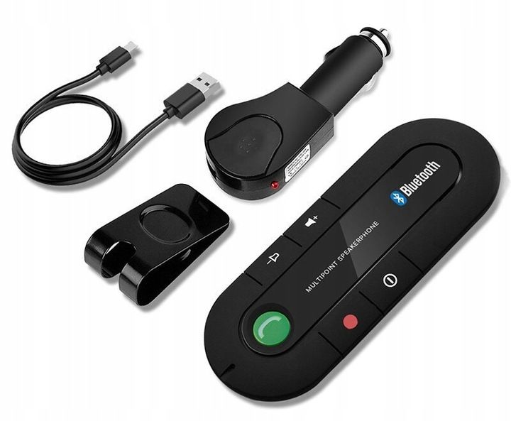 ZESTAW GŁOŚNOMÓWIĄCY BLUETOOTH SAMOCHODOWY TELEFON zdjęcie 11
