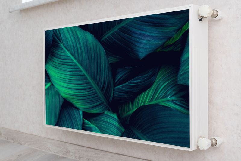 Mata MAGNETYCZNA Grzejnika Tropikalne Liście Rośliny 80cm x 60cm zdjęcie 4