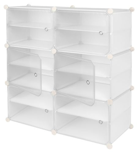 Szafka modułowa na buty PETRA biała na Arena.pl