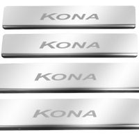 Listwa progowa HYUNDAI KONA Stal nierdzewna 304 połysk 4szt