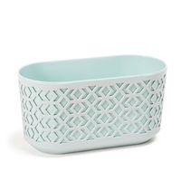 Doniczka osłonka na kwiaty 600 mm Szary / miętowy