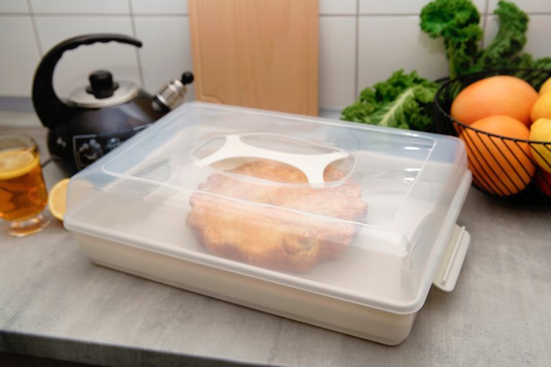 POJEMNIK PUDEŁKO NA CIASTO ŻYWNOŚĆ Z PRZYKRYWKĄ zdjęcie 3