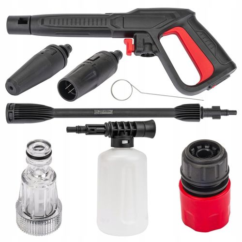 MYJKA CIŚNIENIOWA 230 BAR MOC 1600W TURBO LANCA ALUMINIOWA POMPA ZESTAW XXL na Arena.pl