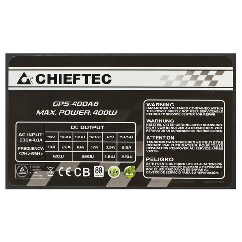 Zasilacz Chieftec Smart GPS-400A8 (400 W) na Arena.pl