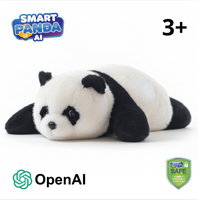 Mówiący PLUSZOWY MIŚ PANDA AI Zabawka Edukacyjna USB 3+