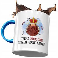 Kubek Błękitny Dla Syna Na Dzień Dziecka Prezent Z Nadrukiem Ze Zdjęciem