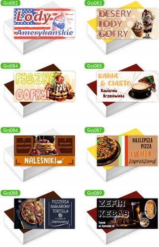 Wizytówki firmowe reklamowe 200szt różne wzory gotowy projekt SUSHI BAR na Arena.pl