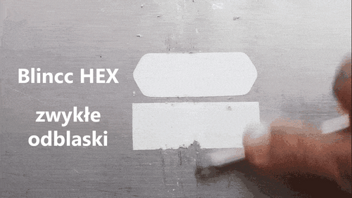 Odblaski naklejki rowerowe na ramę koło Blincc Hex YL 360 stopni widoczności na Arena.pl