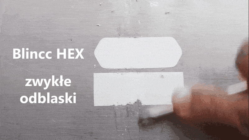 Odblaski naklejki rowerowe na ramę koło Blincc Hex YL 360 stopni widoczności zdjęcie 11