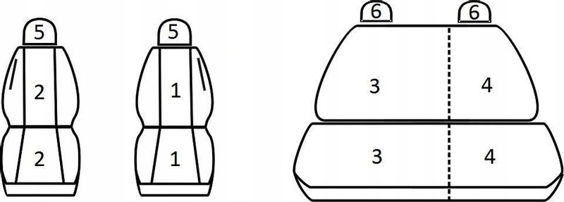 Pokrowce miarowe do Seat Leon I (1999-2006r) mk1 zdjęcie 2