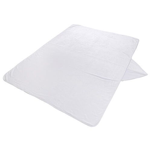 Kocyk Minky z kapturem do sublimacji - biały na Arena.pl