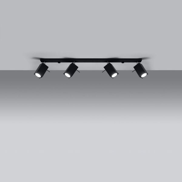 Plafon MERIDA 4L czarny zdjęcie 3