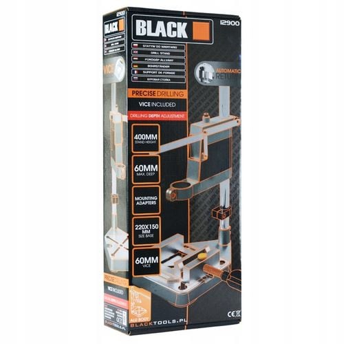 STOJAK STATYW UCHWYT DO WIERTARKI STOŁOWY 400MM Z IMADŁEM BLACK na Arena.pl