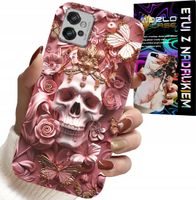 ETUI DO MOTOROLA G32 - KOBIECE, MODNE WZORY, CZASZKA W RÓŻE