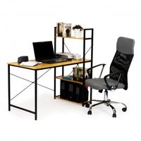 BIURKO KOMPUTEROWE MODERNHOME LOFTOWE Z REGAŁEM 120x64 CM