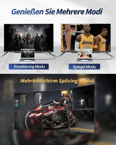 KABEL DISPLAYPORT - HDMI 2.1 PRZEWÓD ADAPTER DISPLAY DP 8K 4K 120HZ HDR 2M na Arena.pl