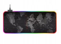 PODKŁADKA POD MYSZ PODŚWIETLANA GAMINGOWA LED RGB