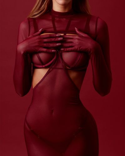 vivien burgundy top m/l promees na Arena.pl