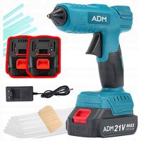 Pistolet na klej na gorąco ADM bezprzewodowy 21V 2x akumulator 12