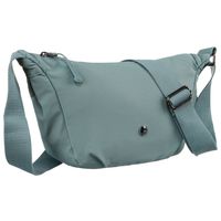 niebieska torebka damska z poliestru z kieszenią zamykaną na suwak