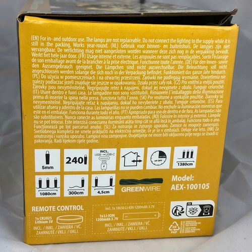 Lampki choinkowe 2w1 SOLARNE + AKUMULATOR 240 LED ciepłe 13 programów 11m na Arena.pl