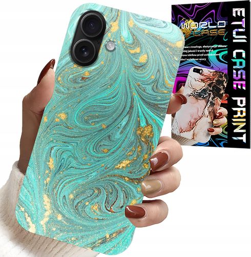 ETUI DO IPHONE 16 - MARMURKOWE WZORY + SZKŁO HARTOWANE na Arena.pl