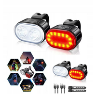 Lampa rowerowa przednia i tylna do roweru lampka mocna LED