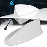 ANTENA SAMOCHODOWA PŁETWA REKINA NA DACH BIAŁA MOCNA