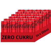 Coca-Cola zero Napój gazowany 330 ml x 24 sztuki