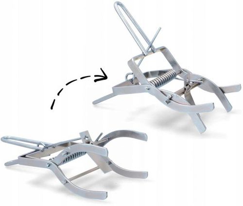 PUŁAPKA NA KRETY NORNICE SZCZURY KRETOŁAP CHWYTACZ ŁAPKA GILOTYNA na Arena.pl