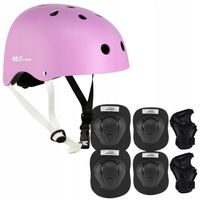 Kask Z Regulacją Orzeszek + Ochraniacze Zestaw Na Rolki Rower