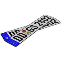 Niemieckie tablice rejestracyjne  naklejki gratis