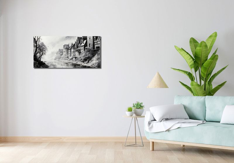 Obraz 90x40cm Mglisty Refleks zdjęcie 2