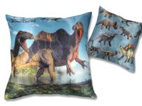 Poduszka z wypełnieniem/suwak - Prehistoric  World of Dinosaurs (CARMANI)